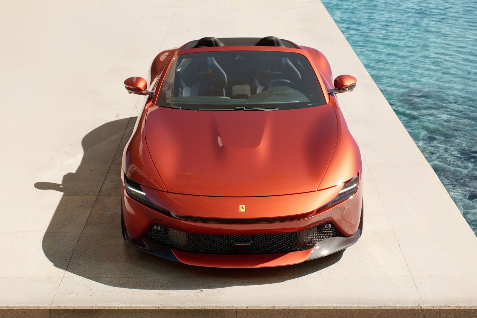 Ferrari Amalfi Spider Driving