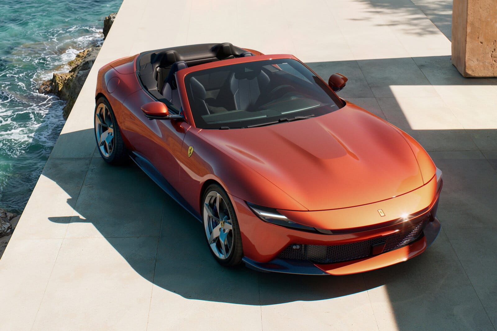 Ferrari Amalfi Spider Top Down