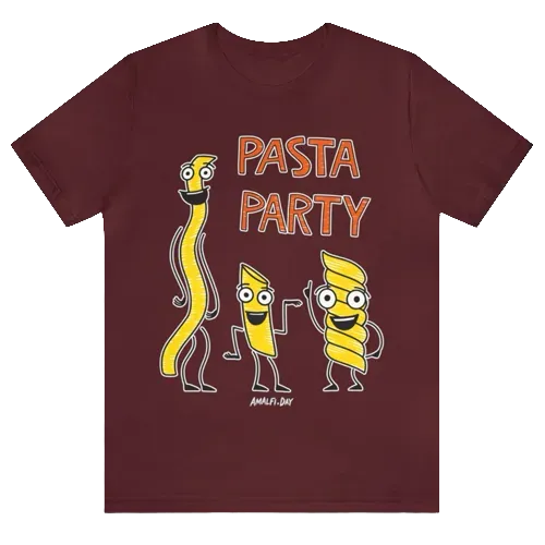 Amalfi pasta party t-shirt design