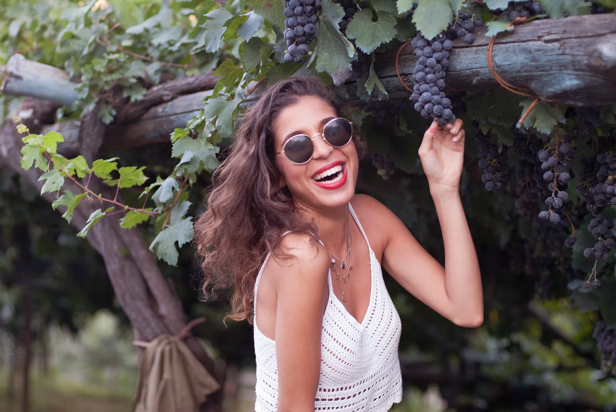 Camelia on a motorbike in Tramonti — frame 06