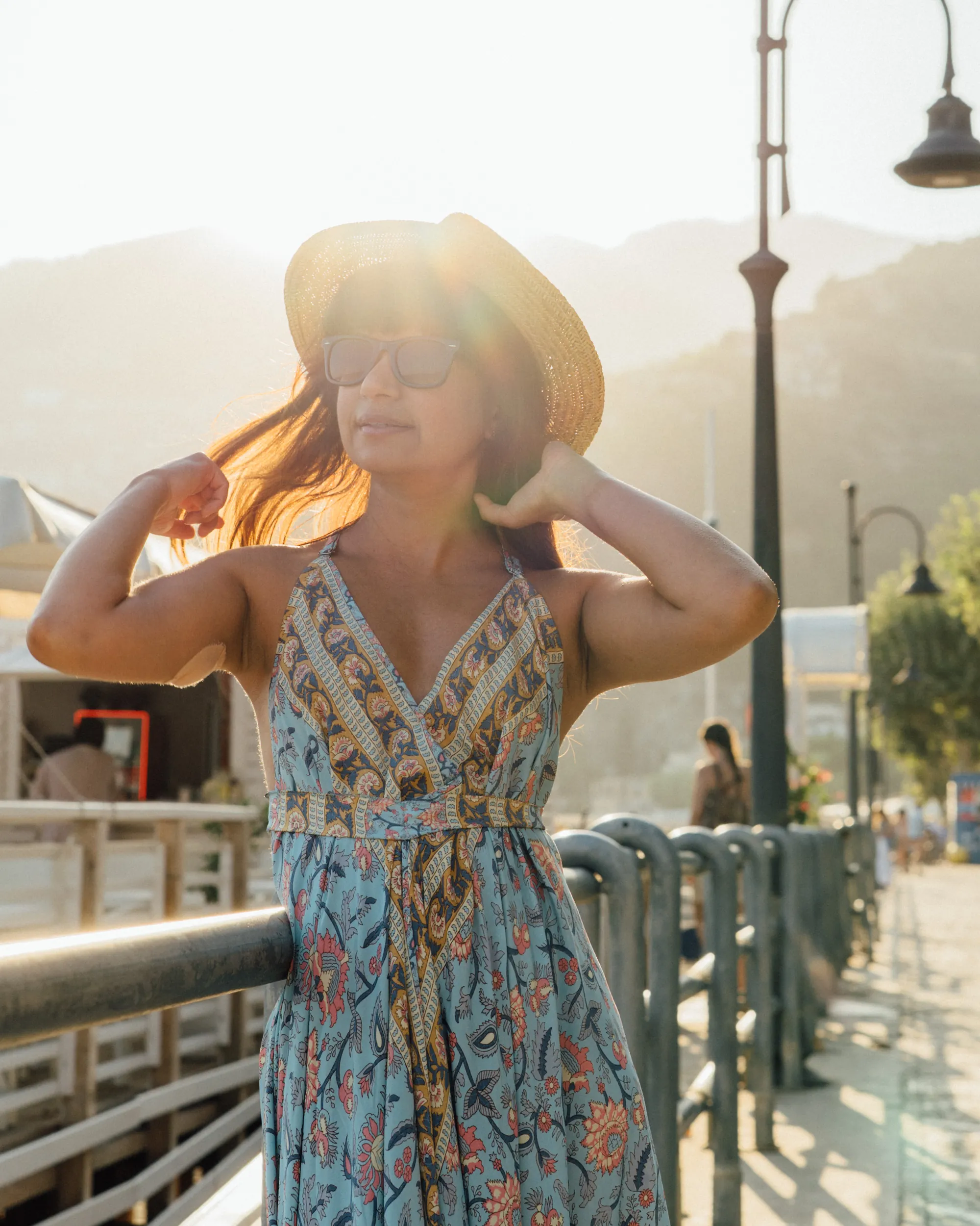 Natural pose in the evening glow