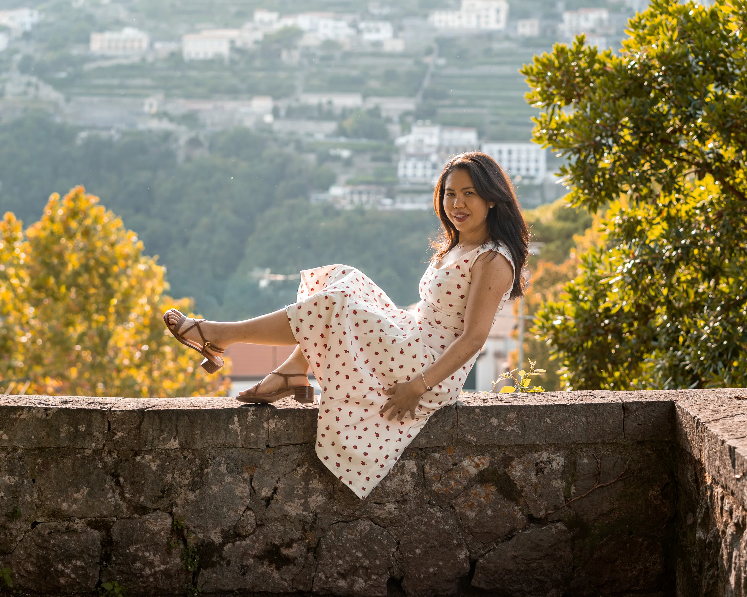 Warm tones of the golden hour in Ravello