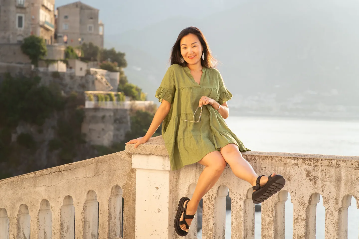 Ayuna photoshoot in Atrani on the Amalfi Coast