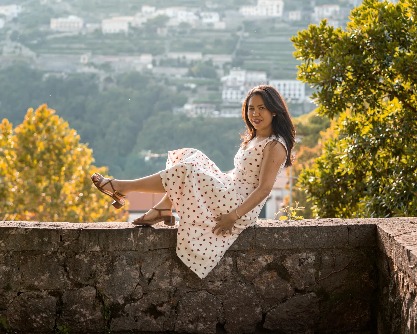 Warm tones of the golden hour in Ravello