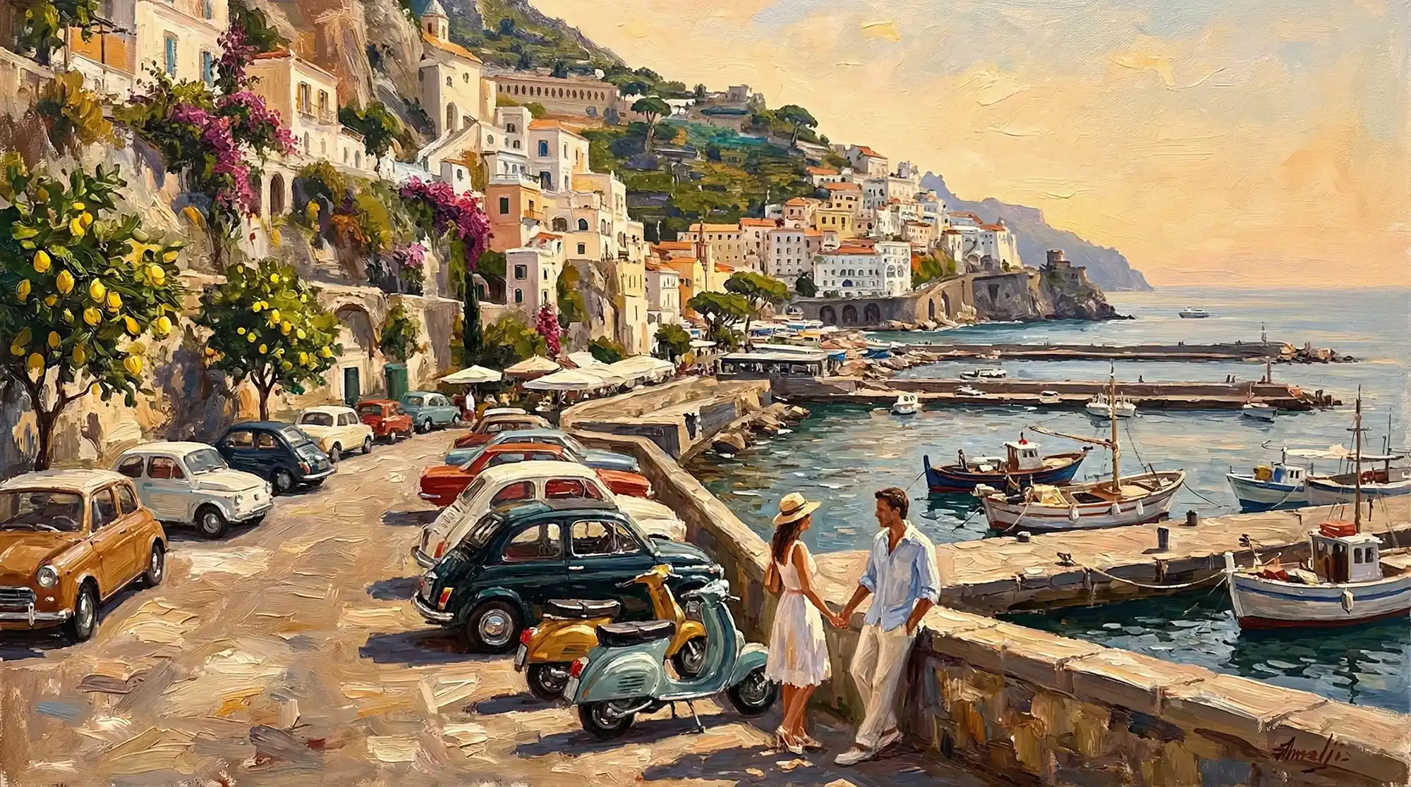 Driving along the Amalfi Coast