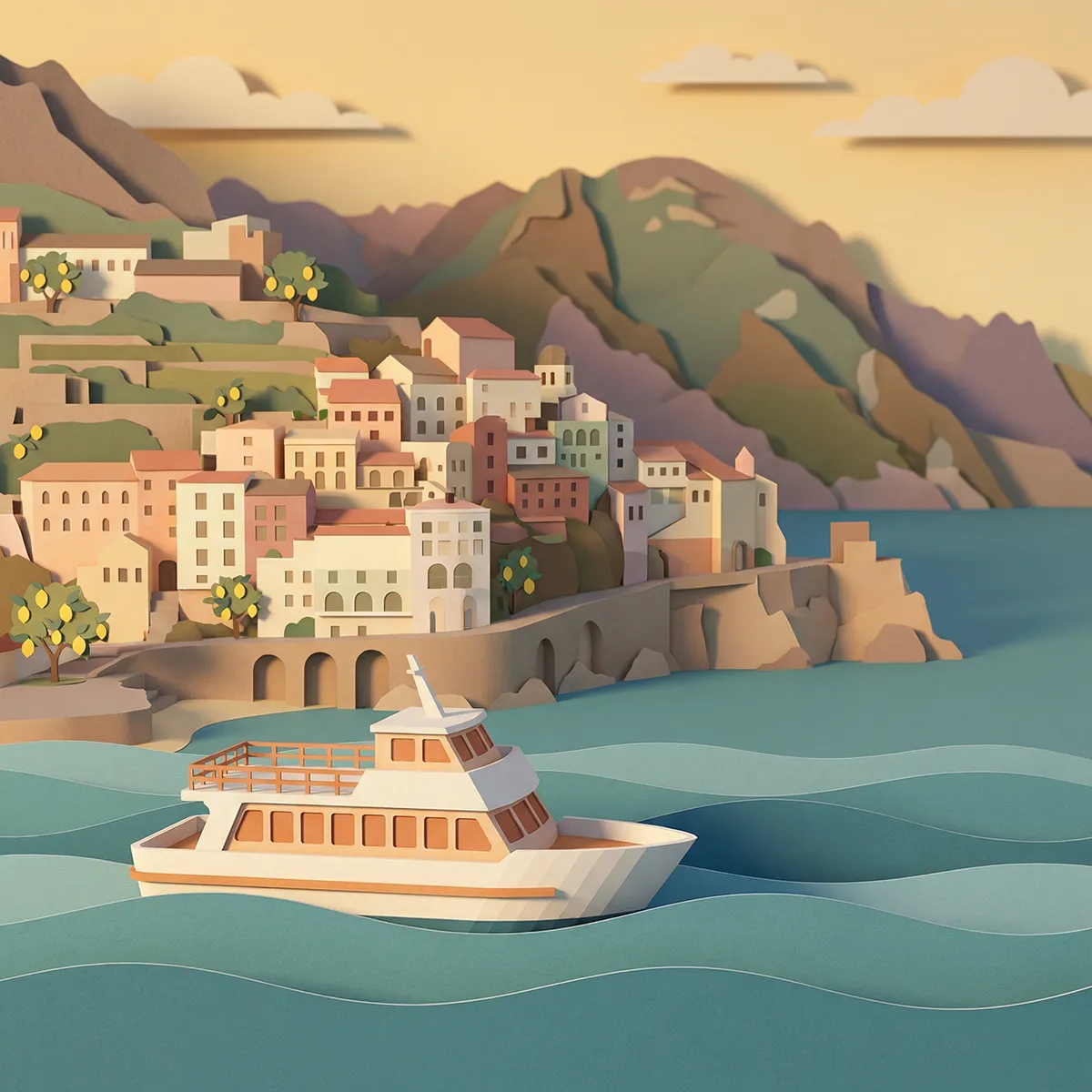 TravelMar ferry on the Amalfi Coast