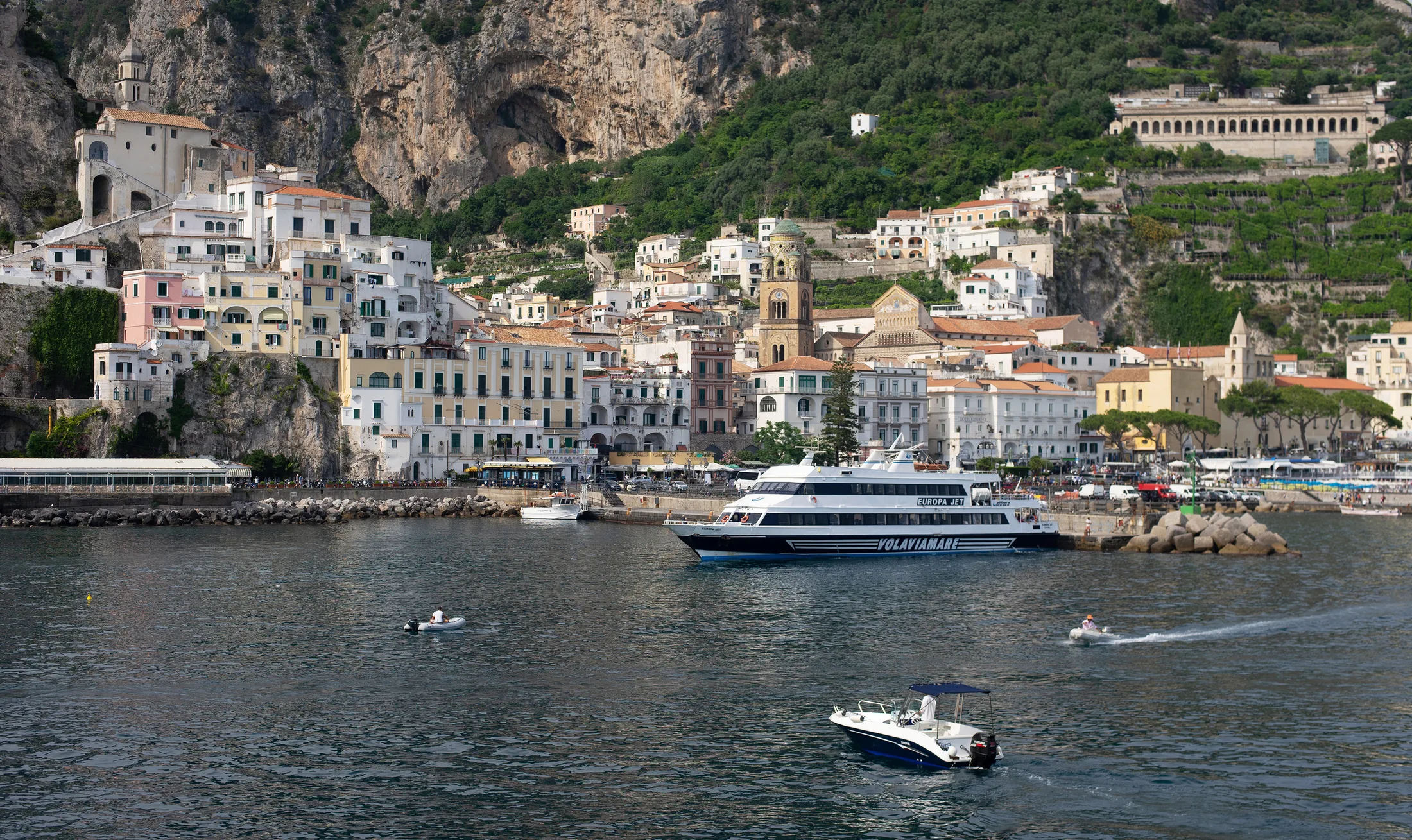 Ferries near Amalfi port
